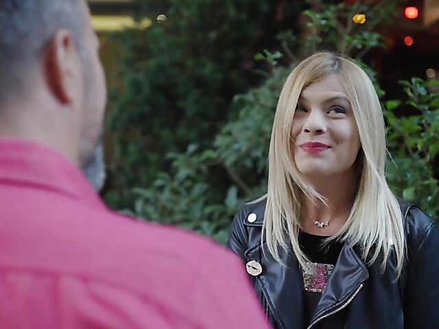 Jasmine Rouge - Natural MILF stockings sex after the first date