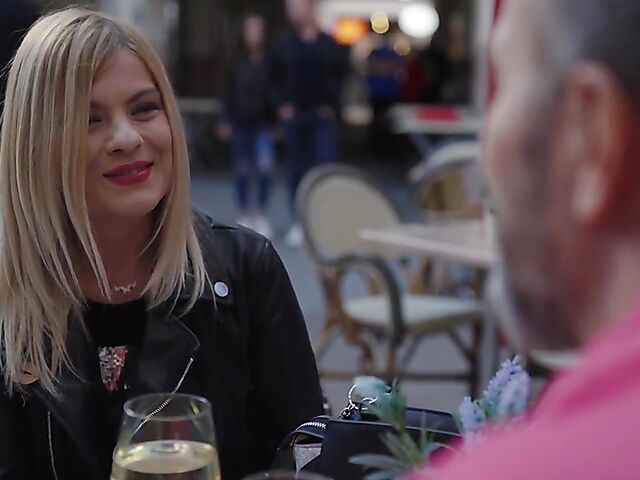 Jasmine Rouge - Natural MILF stockings sex after the first date