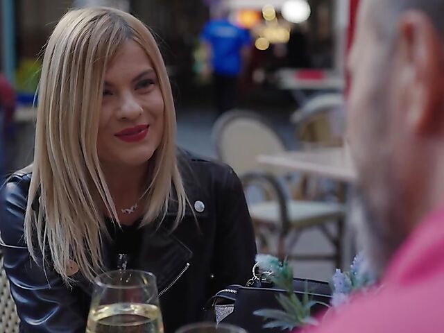 Jasmine Rouge - Natural MILF stockings sex after the first date