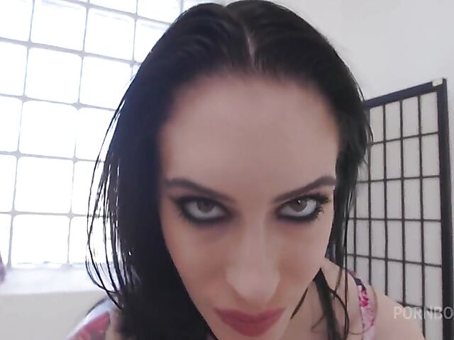 Brutal deepthroat and extreme anal with trashy Anna de Ville