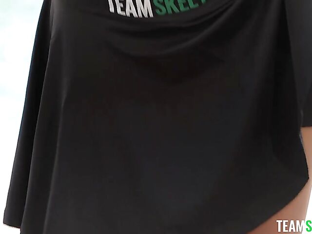 Short skirt fuck with hot teen tennis player Kylie Rocket