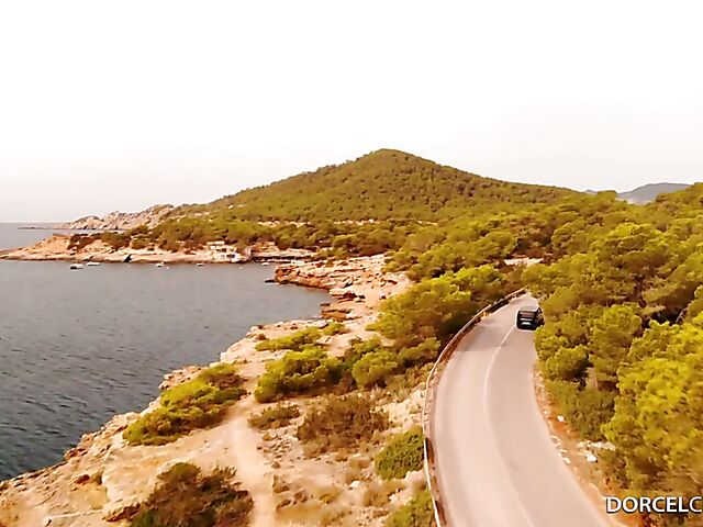 Beautiful euro foursome with hot brunettes Clara Mia and Candie Luciani