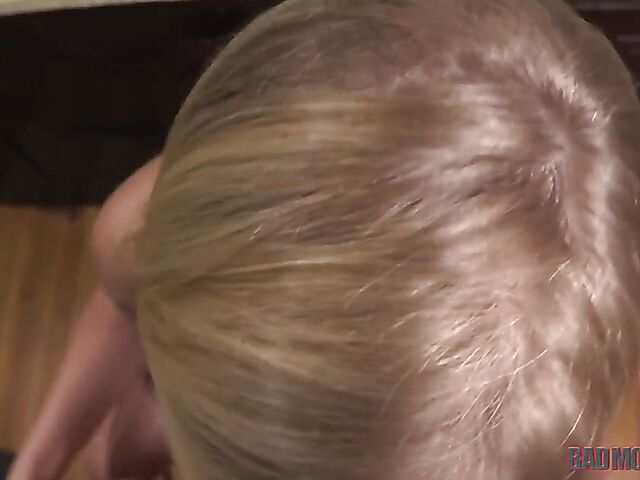 Rachel Cavalli - Blonde haired big tits MILF POV with her stepson