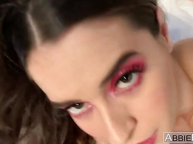 Abbie Maley aka Wednesday Parker fingering herself for you