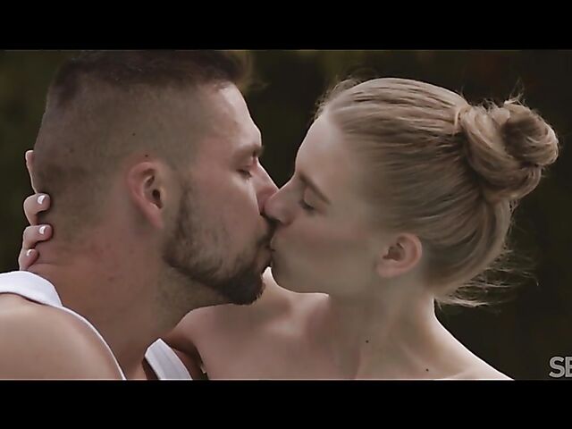 Bonnie Dolce & Angelo Godshack - Erotic outdoor sex by the pool