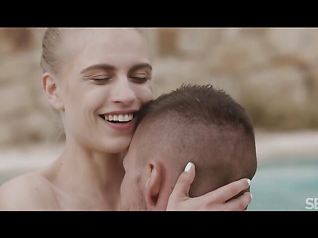 Bonnie Dolce & Angelo Godshack - Erotic outdoor sex by the pool