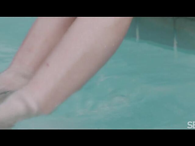 Bonnie Dolce & Angelo Godshack - Erotic outdoor sex by the pool