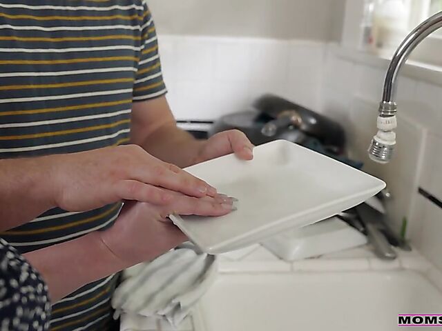 Kate Dee - Playful blonde stepmom teaches son