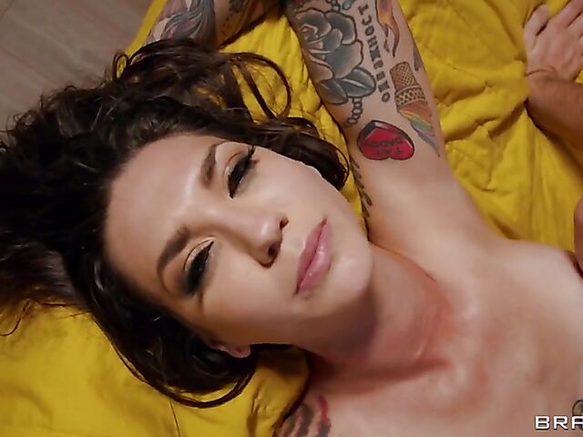 Rocky Emerson - Alt babe with tattoo anal with Keiran Lee