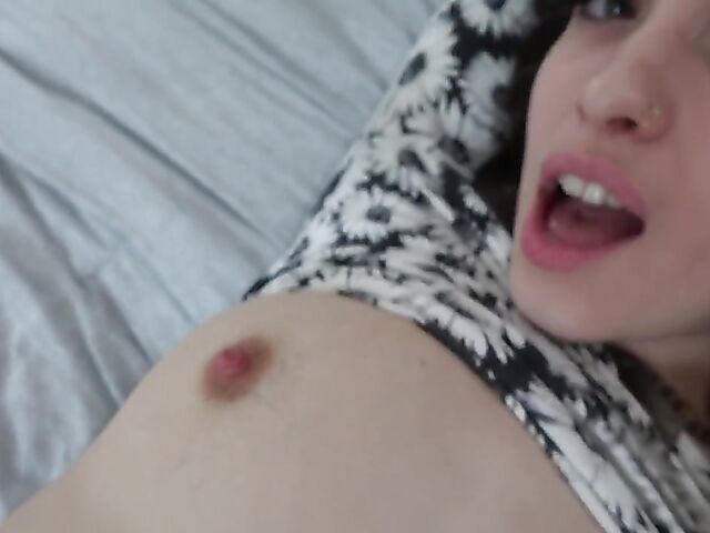 POV hairy girlfriend Pearl Sage takes a cock from your perspective