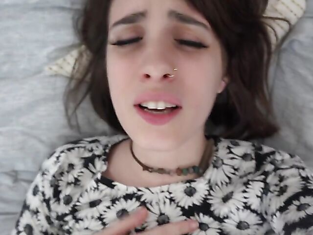 POV hairy girlfriend Pearl Sage takes a cock from your perspective