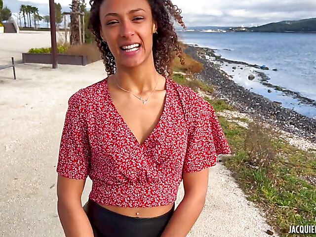 Exotic girl in black boots Lucie fucks a french guy