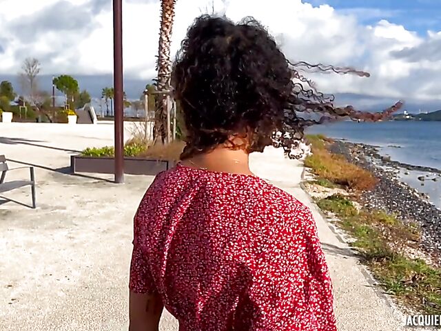 Exotic girl in black boots Lucie fucks a french guy