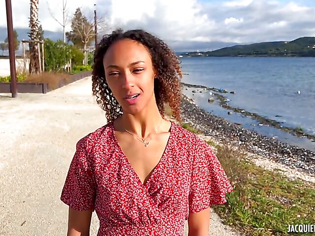 Exotic girl in black boots Lucie fucks a french guy