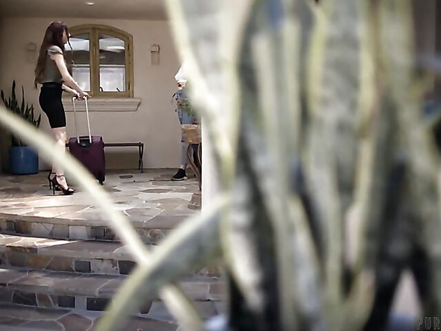 Busty lesbian MILF Dee Williams catches Anny Aurora and Brooklyn Gray in the act