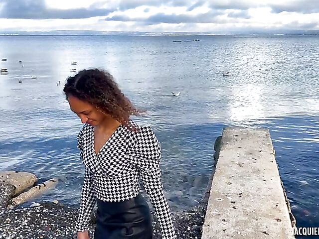 Two cocks for exotic curly hair girl Lucie in Montpellier