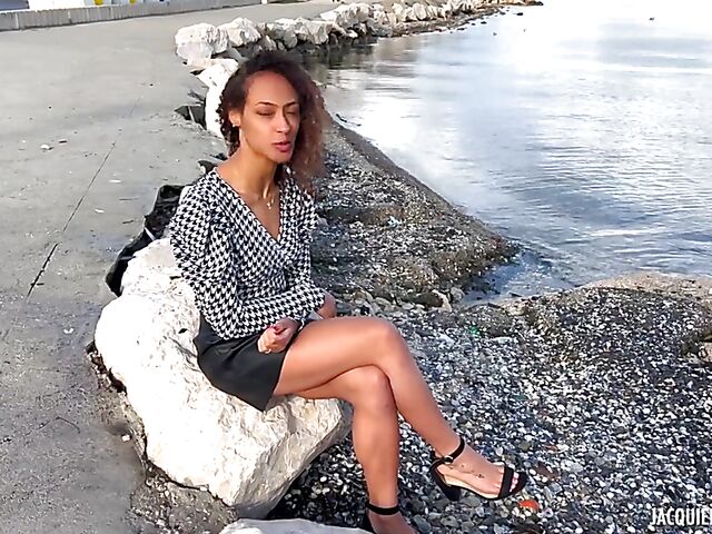 Two cocks for exotic curly hair girl Lucie in Montpellier