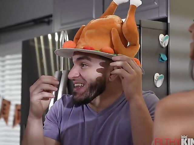 The best Thanksgiving ever with big boobs latina Armani Black