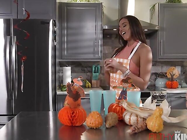 The best Thanksgiving ever with big boobs latina Armani Black