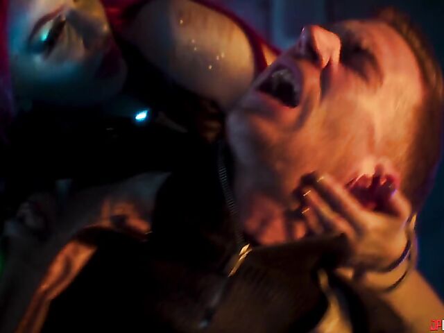 Big tits redhead Amber Jayne fucks captain Danny D in the space