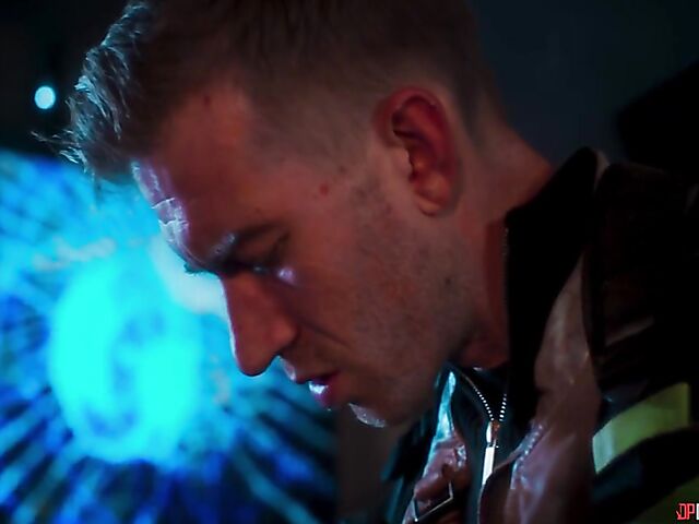 Big tits redhead Amber Jayne fucks captain Danny D in the space