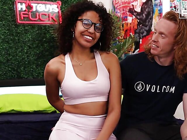 Passionate interracial couple sex video with Ash Riley and Alix Pena