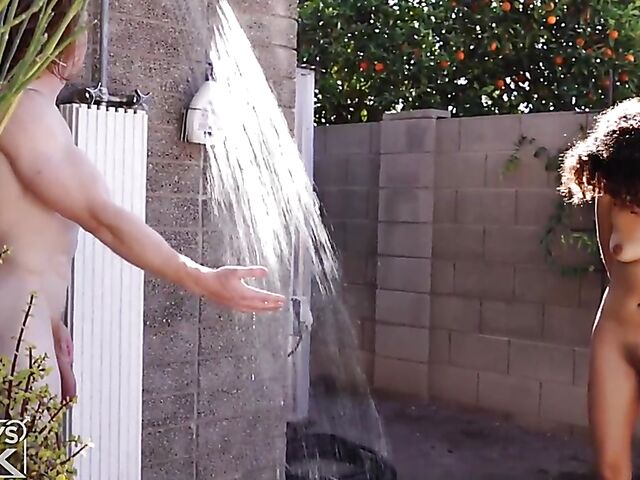 Passionate interracial couple sex video with Ash Riley and Alix Pena