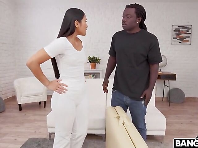 BBC massage and black on asian anal with May Thai