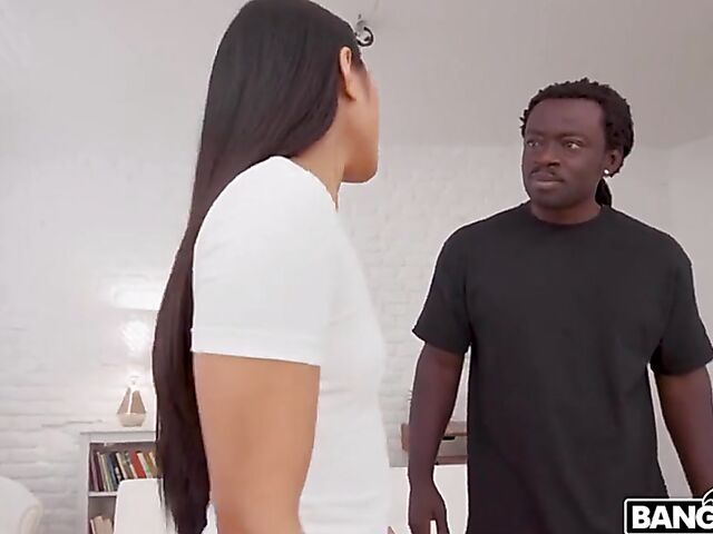 BBC massage and black on asian anal with May Thai