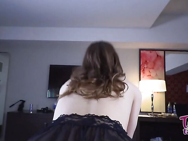 Natural teen POV with a hard cock for her mouth and twat featuring Rebecca Vangaurd aka Sailor Luna