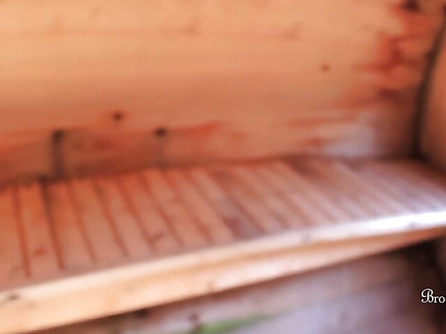 Brookelynne Briar - Bikini babe's jerk off instructions in the sauna