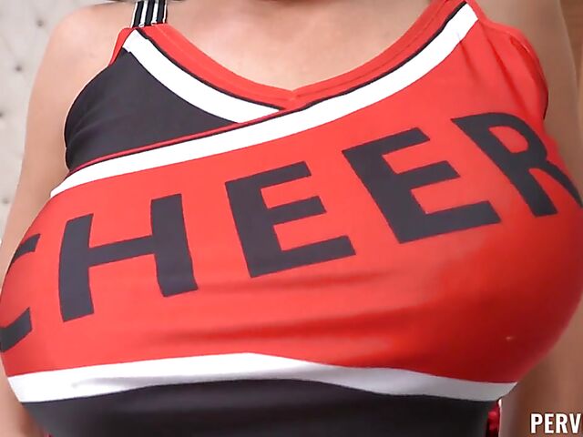 Nadia White - Big tits MILF POV in cheerleader uniform