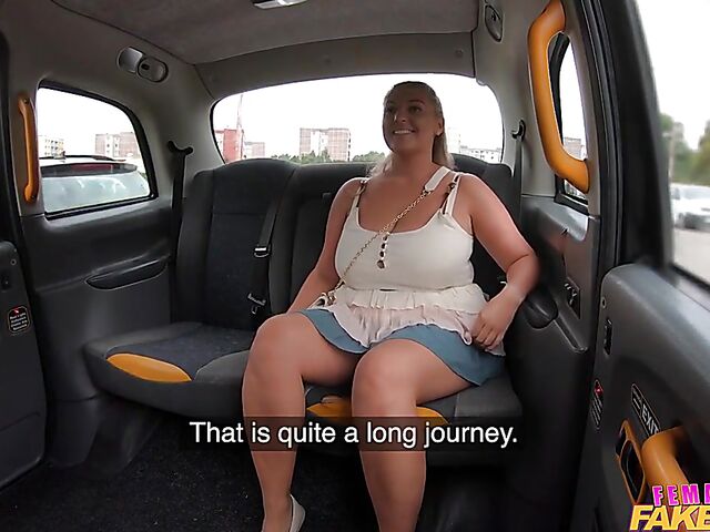 Crystal Swift & Lady Gang - Thick huge tits lesbian taxi ride