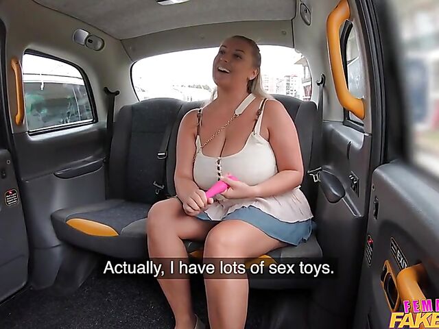 Crystal Swift & Lady Gang - Thick huge tits lesbian taxi ride