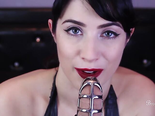 JOI strapon masturbation and ass dildoing with Brookelynne Briar