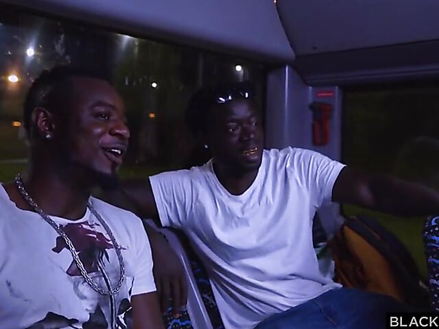 Public bus sex and interracial double penetration with sweet Ukrainian blonde Emily Cutie