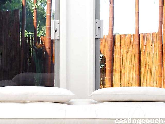 Interracial big tits casting POV with busty blonde Quinn