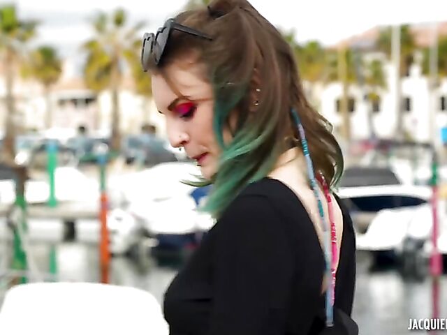 Alt girl with small pierced tits Trixy Kitty craves double penetration