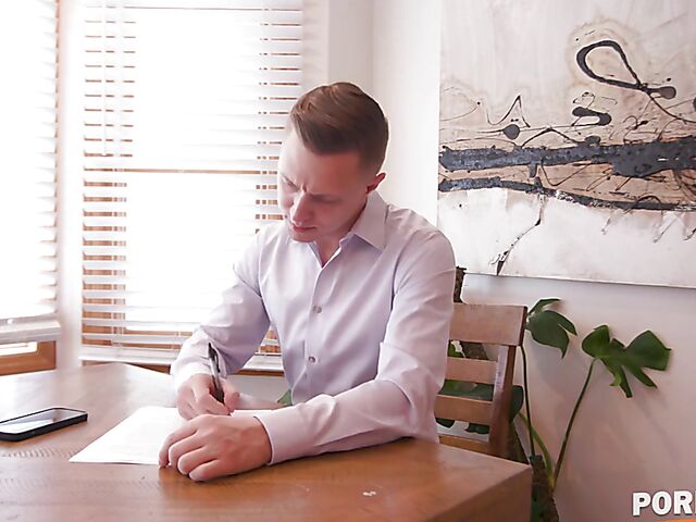 Big tits milf anal with a young man on the couch featuring London River