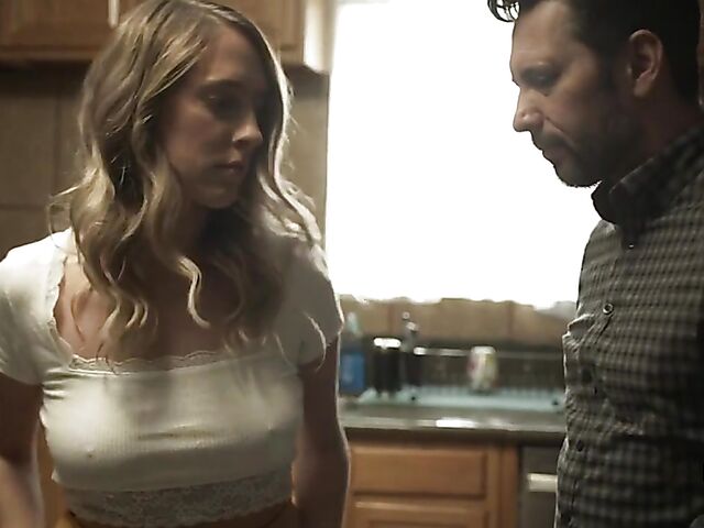 Cadence Lux - Stepdad catches daughter masturbating and fucks her horny pussy properly