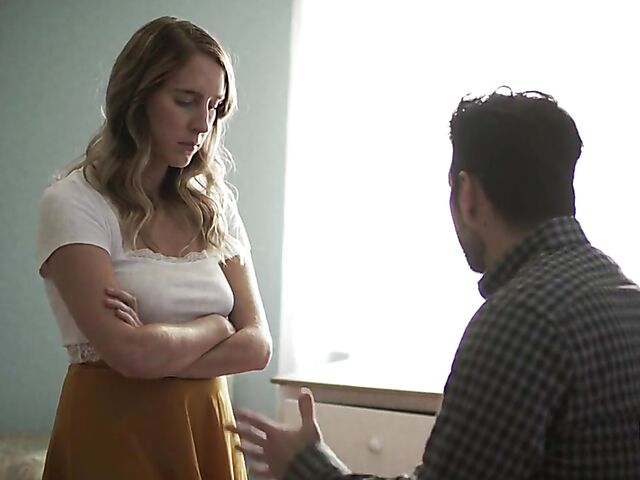 Cadence Lux - Stepdad catches daughter masturbating and fucks her horny pussy properly