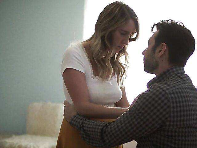 Cadence Lux - Stepdad catches daughter masturbating and fucks her horny pussy properly