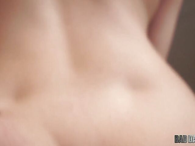 Cadey Mercury - Wake up fuck and creampie with cute stepdaughter POV