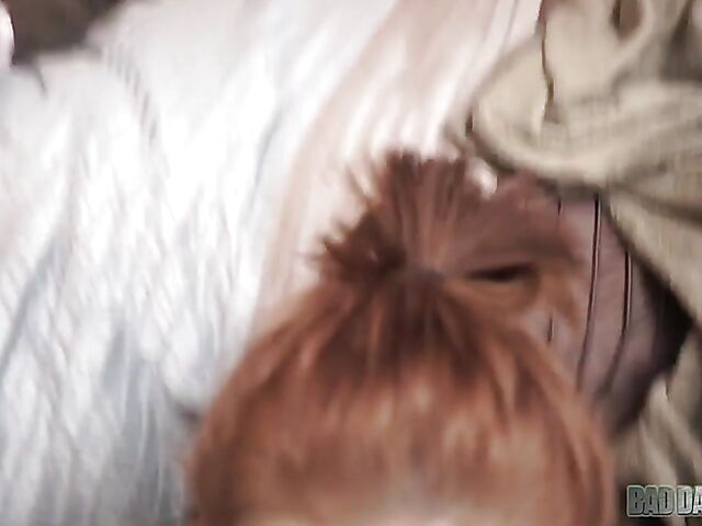 Cadey Mercury - Wake up fuck and creampie with cute stepdaughter POV