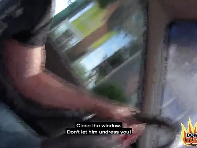 Outdoor threesome with German blonde Jessy Key