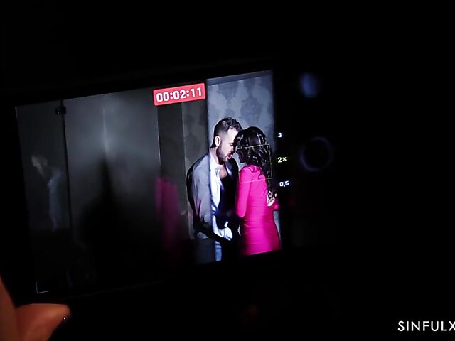 Anna De Ville watches her man have sensual sex in the dark with his mistress Antonia Sainz