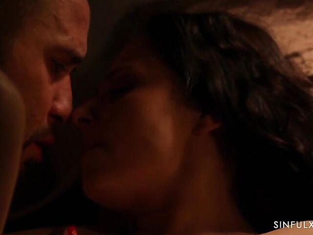 Anna De Ville watches her man have sensual sex in the dark with his mistress Antonia Sainz