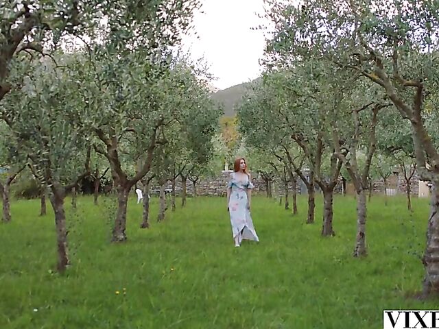 Sex adventure of redhead pornstar Scarlett Jones