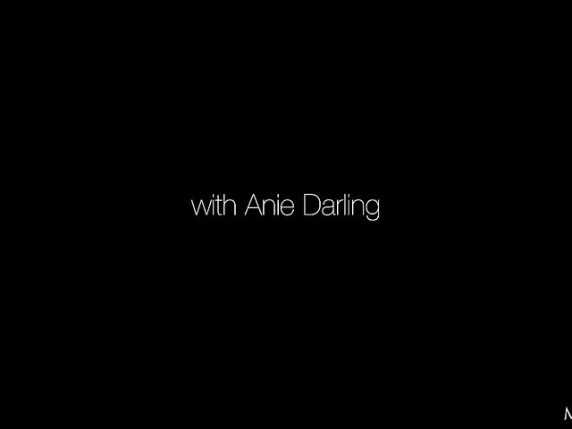 Black stockings solo with long-legged Anie Darling