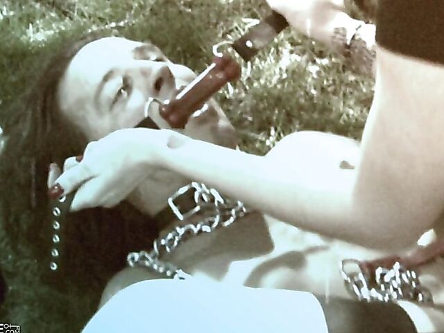 Femdom fuck in the outdoors with horny Roxy Deville